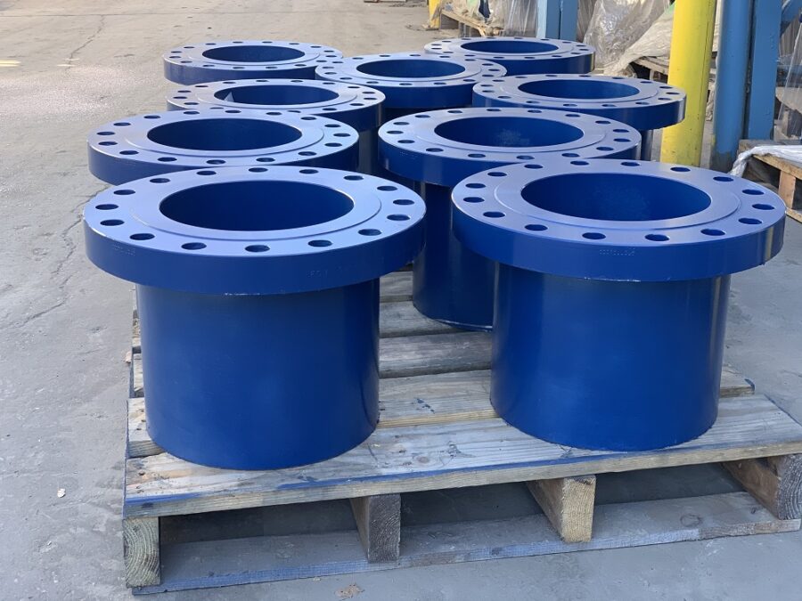 Examples of long weld neck flanges produced at FCI, the world’s premier long weld neck flange manufacturer